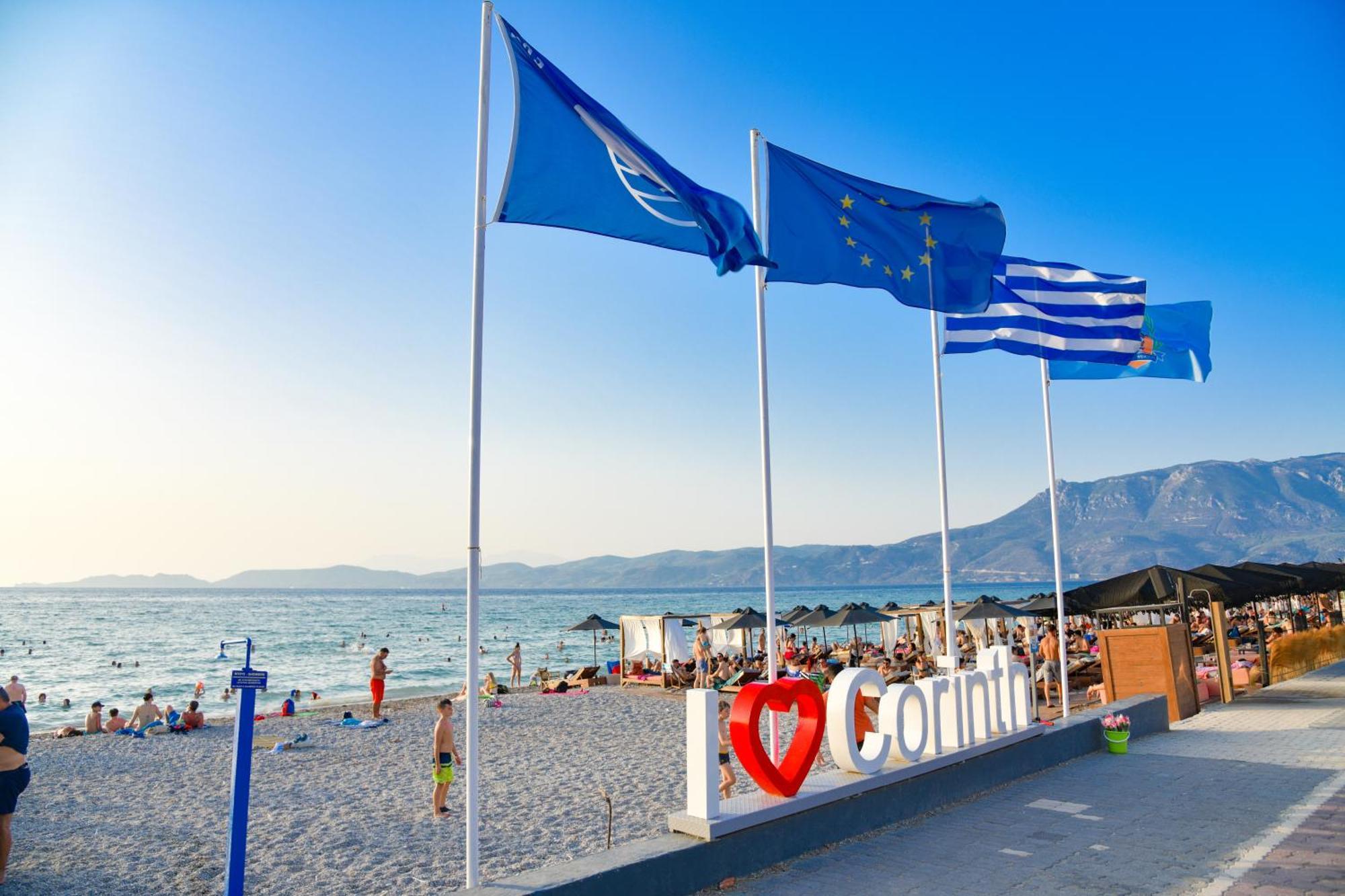 Beach Blue Villa Corinth Kültér fotó